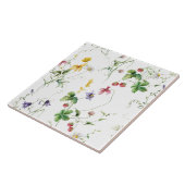 Carreau Elegant Floral Vines Strawvberry Design (Côté)