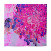 Carreau Elégant Fuchsia et bleu foncé Limelight Hydrangea (Devant)