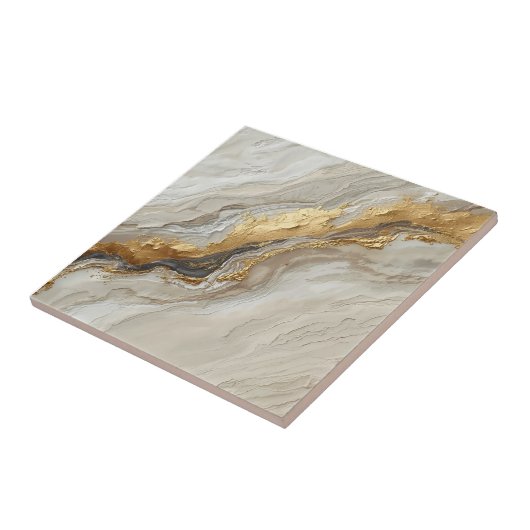 Carreau Elegant Gold Marble Flow – Luxury Ceramic Tile (Côté)