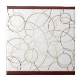 Carreau Elegant Golden Circle Geometry Pattern (Devant)