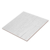 Carreau Élégant grain de bois blanc et gris (Côté)