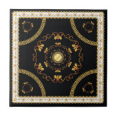 Carreau Elegant Greek Baroque Gold Frame Pattern luxury (Devant)