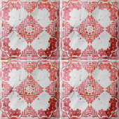 Carreau Elégant habillé de marbre rouge et blanc