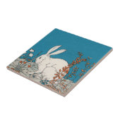 Carreau Elégant lapin blanc Vintage (Côté)