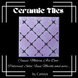 Carreau Elégant Mauve pâle et Carrés blancs<br><div class="desc">Elégante Carrelage en céramique en carré pâle et blanc. Parfait pour les projets d'amélioration du bain et de la maison. Nous avons une grande variété de boutons en céramique ainsi que des plaques d'interrupteurs pour compléter votre décoration.</div>