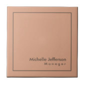 Carreau Élégant minimaliste professionnel (Devant)