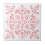 Carreau Élégant Moderne Feminine Clair Rose élégant Blanc<br><div class="desc">Magnifique carrelage en céramique arrière - plan blanche,  ornement moderne et féminin,  rose clair et éclatant. La couleur arrière - plan est personnalisée et peut être changée en n'importe quelle autre couleur. Pour modifier la couleur de la conception,  contactez le concepteur.</div>