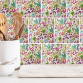 Carreau Élégant Motif floral tropical