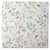 Carreau Elegant Nature Floral Decorative Tile Accent (Devant)