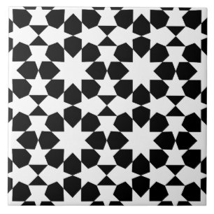 Carreau Élégant noir et blanc