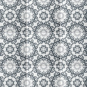 Carreau Élégant noir et blanc Damas Motif victorien