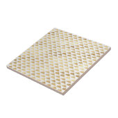 Carreau Élégant nuages d'or blanc (Côté)