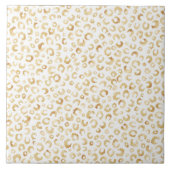 Carreau Élégant Parties scintillant d'or blanc Poster de a (Devant)