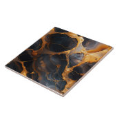 Carreau Elégant relief Marbre noir et or (Côté)