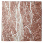 Carreau Elégant Rose profond et Marbre blanc<br><div class="desc">Elégant rose foncé richement veiné et marbre blanc crémeux. Note : L'aspect en marbre et en pierre a été réalisé numériquement. Aucun marbre utilisé dans la fabrication de ce produit.</div>