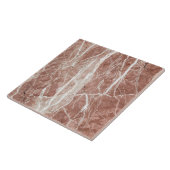 Carreau Elégant Rose profond et Marbre blanc (Côté)