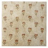 Carreau ELEGANT SIMPLE BYZANTINE MOSAIC FLOWERS Antique (Devant)