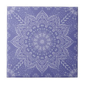 Carreau Elégant Violet violet Boho Mandala (Devant)