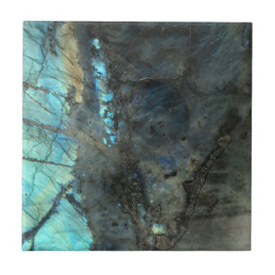 Carreau Elégant Zen Aquamarine Gemstone Impression