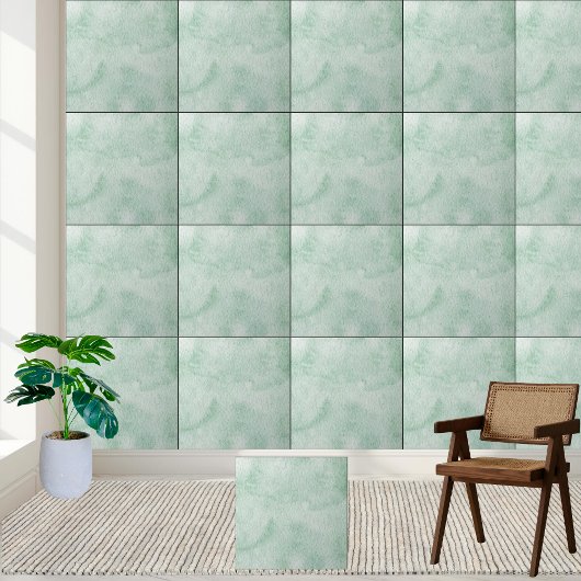 Carreau Elégante aquarelle verte Texture Carrelage céramiq