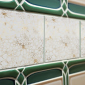 Carreau Elégante bulle dorée Veines style marbre