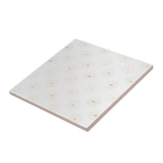 Carreau Élégante cave d'or blanc (Côté)