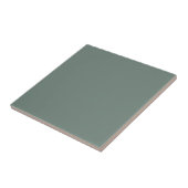 Carreau Élégante couleur unie vert foncé (Côté)
