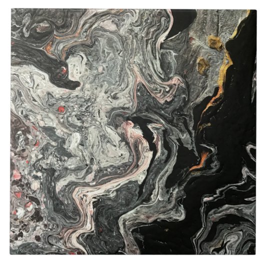 Carreau Élégante dentelle folle Agate 1 (Devant)