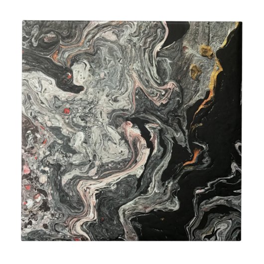 Carreau Élégante dentelle folle Agate 1 (Devant)