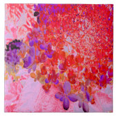 Carreau Élégante Hydrangea Limelight Violette et Orange (Devant)