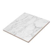 Carreau Elégante impression en marbre blanc carré personna (Côté)