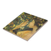 Carreau Élégante Japonaise Avec De Belles Papillons (Côté)