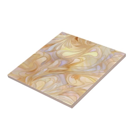 Carreau Elégante mère beige perle (Côté)