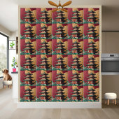 Carreau Elégante Pagode Chinoise Chinoiserie Carrelage