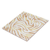 Carreau Elégante Parties scintillant or Zebra Poster de an (Côté)