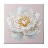 Carreau Elégante tourbière à fleurs blanches (Devant)