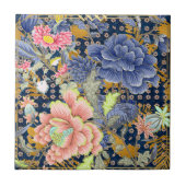Carreau Élégantes fleurs multicolores (Devant)
