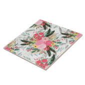 Carreau Élégants points de Parties scintillant florale et  (Côté)