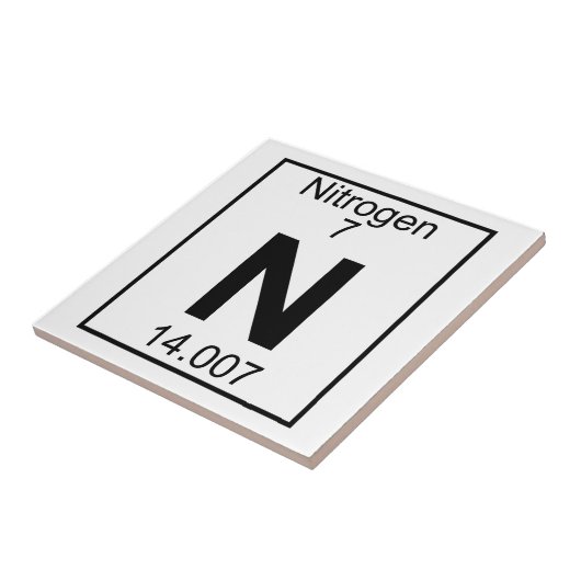 Carreau Élément 007 - N - Azote (plein) (Côté)