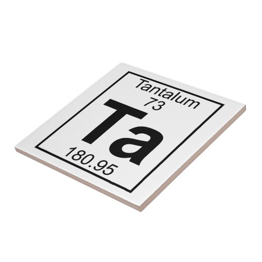 Carreau Élément 073 - Merci - tantale (plein) (Côté)