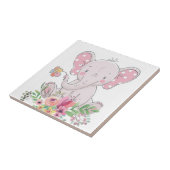 Carreau Élément de carrelage en céramique d'amour d'élépha (Côté)