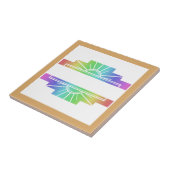 Carreau Elément soleil Art déco dans les pastels (Côté)
