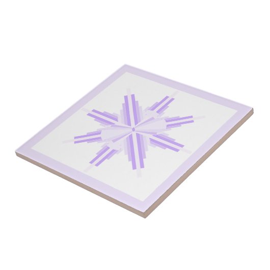 Carreau Éléments Art déco dans des violons clairs (Côté)