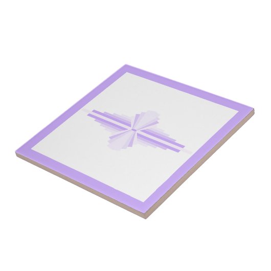 Carreau Éléments Art déco dans des violons clairs (Côté)