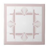 Carreau Éléments Art déco dans le marron clair (Devant)