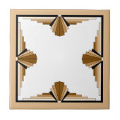 Carreau Éléments Art déco dans le teint foncé et clair (Devant)