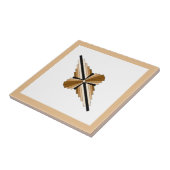 Carreau Éléments Art déco dans le teint foncé et clair (Côté)