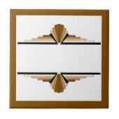 Carreau Éléments Art déco dans le teint foncé et clair (Devant)