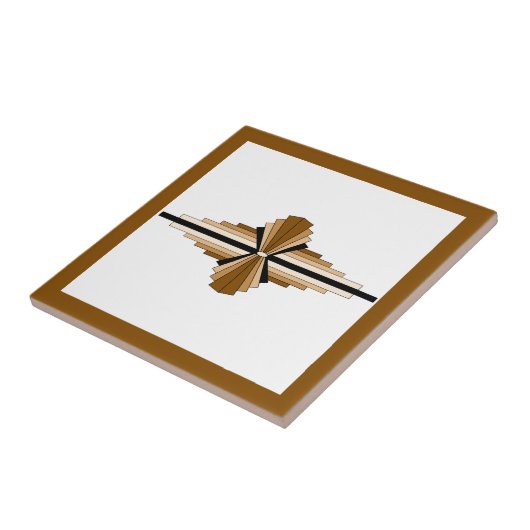 Carreau Éléments Art déco dans le teint foncé et clair (Côté)