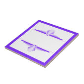 Carreau Éléments Art déco dans les violets profonds et cla (Côté)